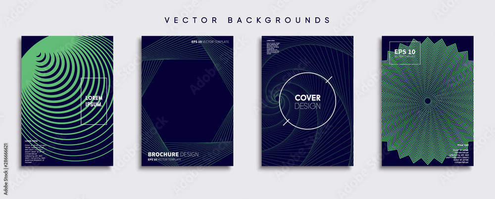 Minimal Vector cover designs. Future Poster template.