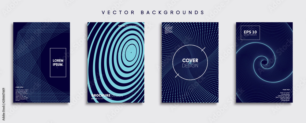 Minimal Vector cover designs. Future Poster template.