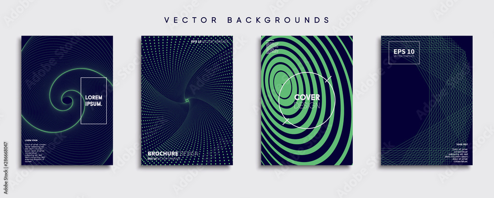 Minimal Vector cover designs. Future Poster template.