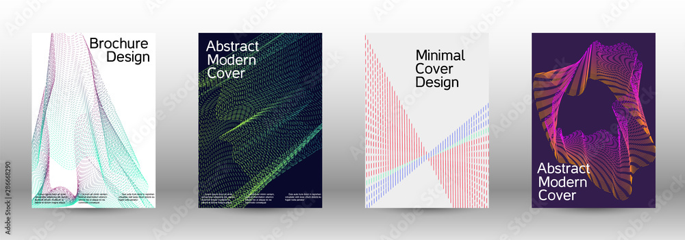 Cover design template set 