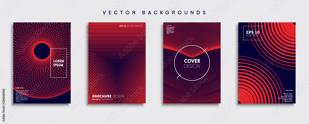 Minimal Vector cover designs. Future Poster template.