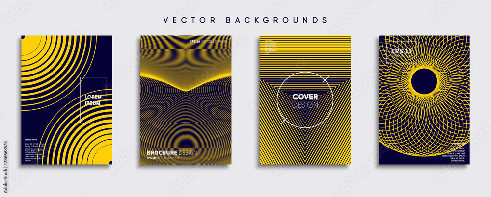 Minimal Vector cover designs. Future Poster template.