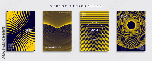 Obraz na płótnie Minimal Vector cover designs. Future Poster template. w salonie