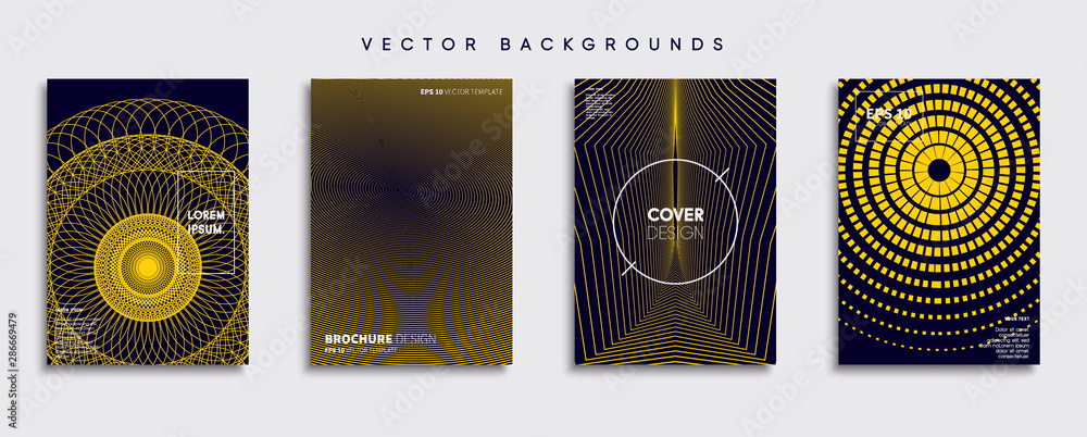 Minimal Vector cover designs. Future Poster template.