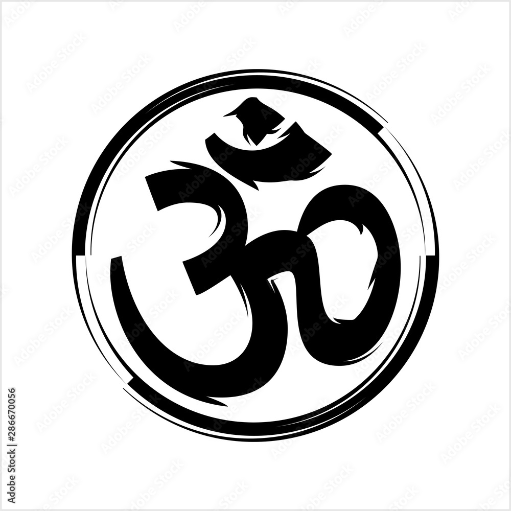 Aum (Om) The Holy Motif Calligraphic Style Aum (Om) The Holy Motif Calligraphic Style