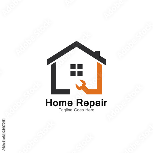 Home Repair logo template vector icon design 