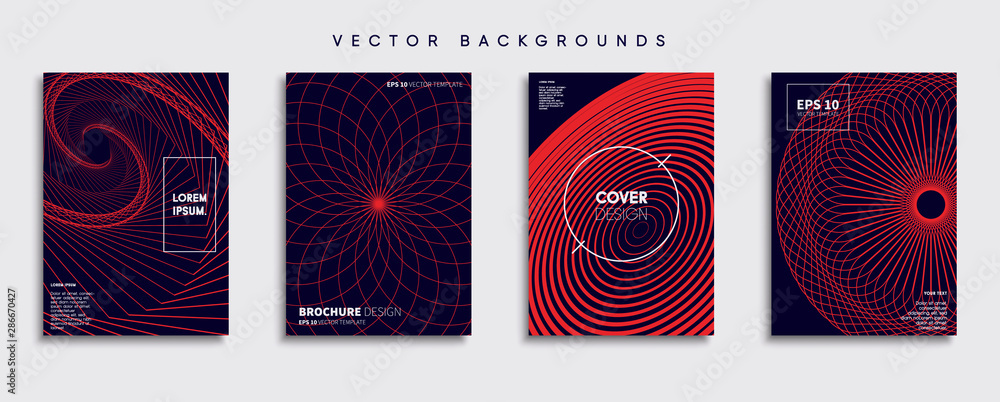 Minimal Vector cover designs. Future Poster template.