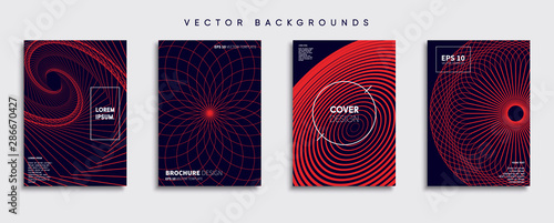 Obraz na płótnie Minimal Vector cover designs. Future Poster template. w salonie
