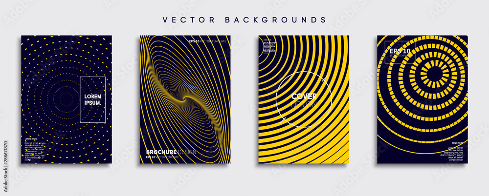 Minimal Vector cover designs. Future Poster template.