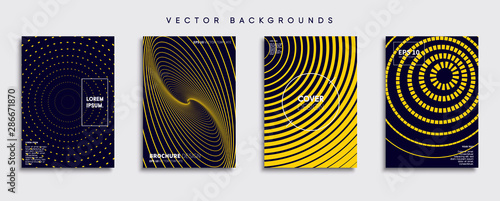 Obraz na płótnie Minimal Vector cover designs. Future Poster template. w salonie