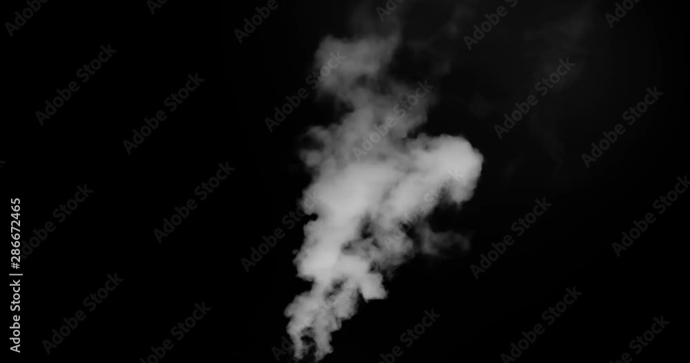 Stream of White Smoke Up. White vapor or smoke slowly rises upwards gradually dissolving. Excellent for simulating smoking pipes. For example, geysers, steam locomotives or steamers, etc. Stream of White Smoke Up. White vapor or smoke slowly rises upwards gradually dissolving. Excellent for simulating smoking pipes. For example, geysers, steam locomotives or steamers, etc.