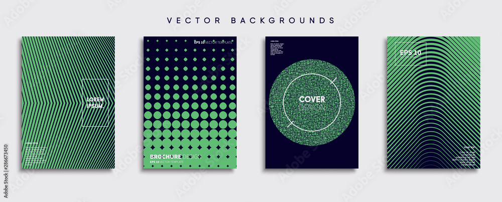 Minimal Vector cover designs. Future Poster template.