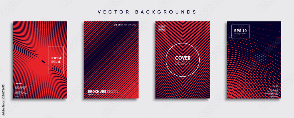 Minimal Vector cover designs. Future Poster template.