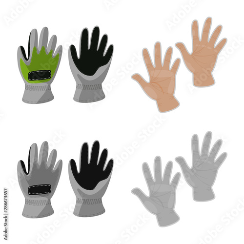 Isolated object of silhouette and safety symbol. Collection of silhouette and comfort stock vector illustration.