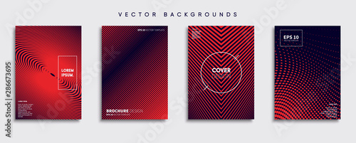 Obraz na płótnie Minimal Vector cover designs. Future Poster template. w salonie