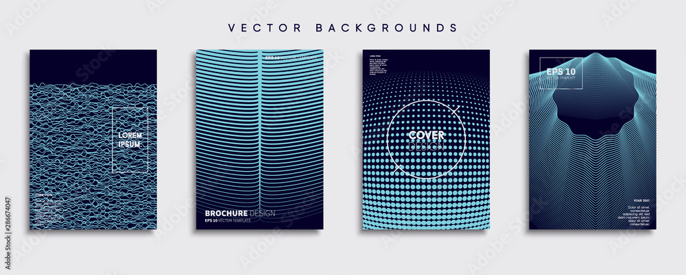 Minimal Vector cover designs. Future Poster template.