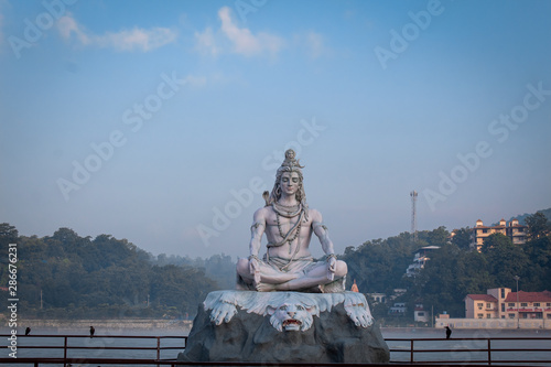 Statue of lord Shiva in Rishikesh India