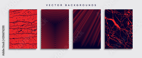 Obraz na płótnie Minimal Vector cover designs. Future Poster template. w salonie