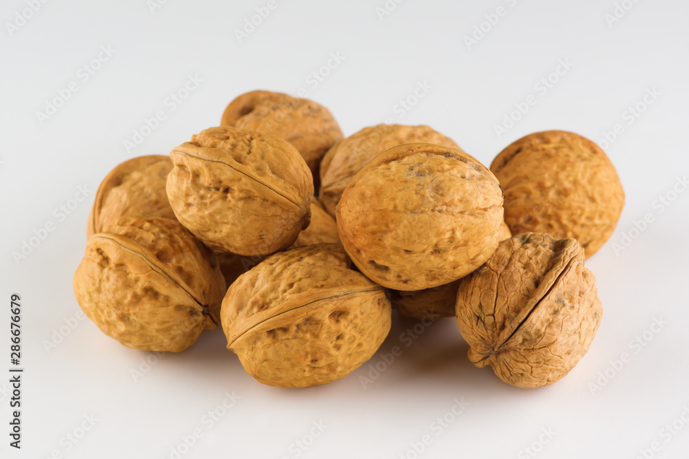 walnut isolated on white background walnut isolated on white background