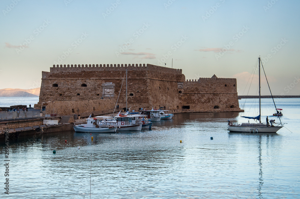 The Venetian Fortress at Heraklion on the island of Crete