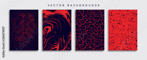 Obraz na płótnie Minimal Vector cover designs. Future Poster template. w salonie