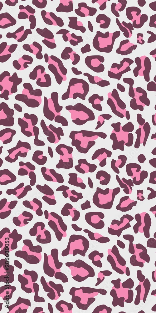 Seamless pink leopard texture pattern. Seamless pink leopard texture pattern.