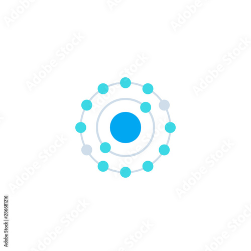 antioxidant icon in flat design