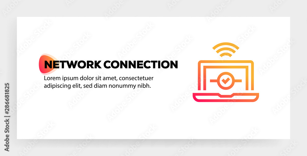 NETWORK CONNECTION ICON CONCEPT NETWORK CONNECTION ICON CONCEPT