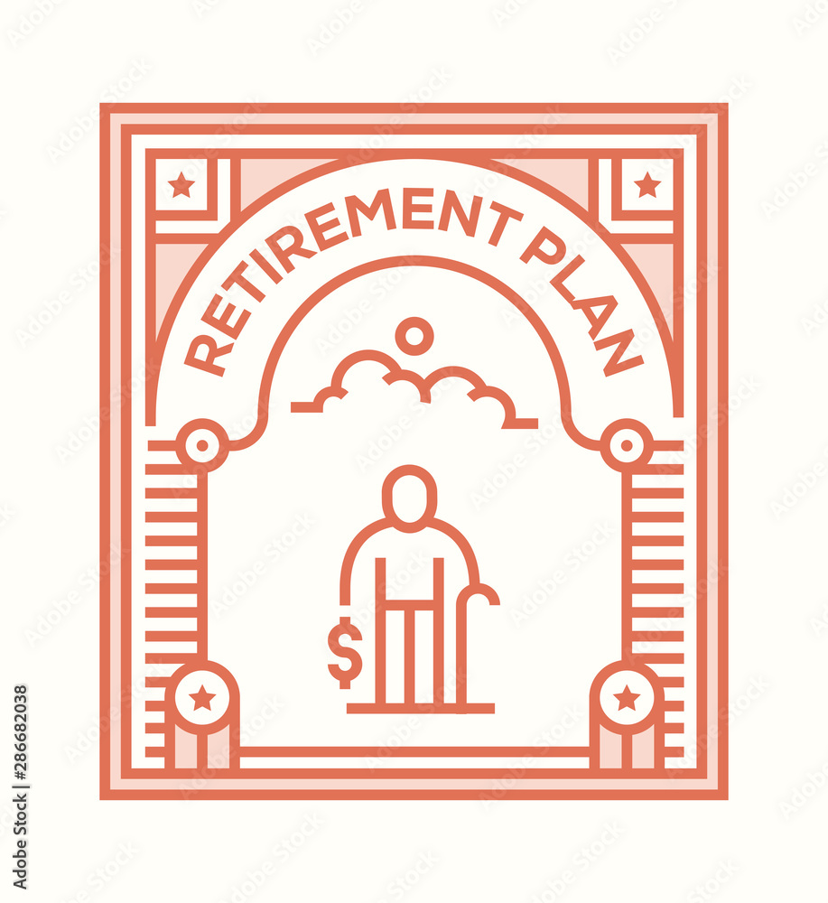 RETIREMENT PLAN ICON CONCEPT RETIREMENT PLAN ICON CONCEPT