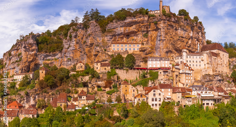 Ville de Rocamadour, Lot, Dordogne, France 