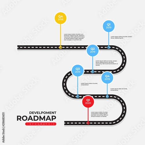 Timeline and Roadmap Infographic Template