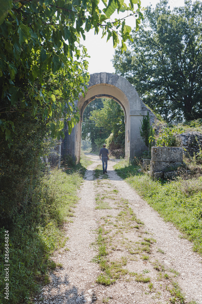 Obraz premium Altilia, sito archeologico Sepino, Molise. Italia.