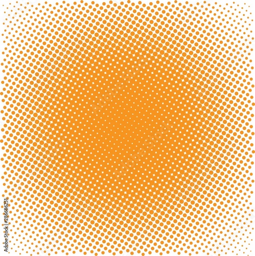 Orange background with dots