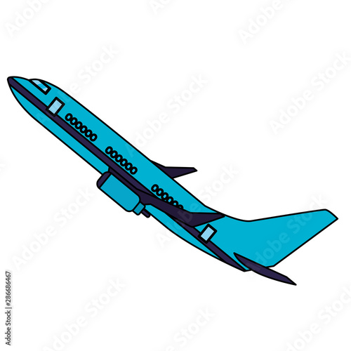 Isolated airplane vector design