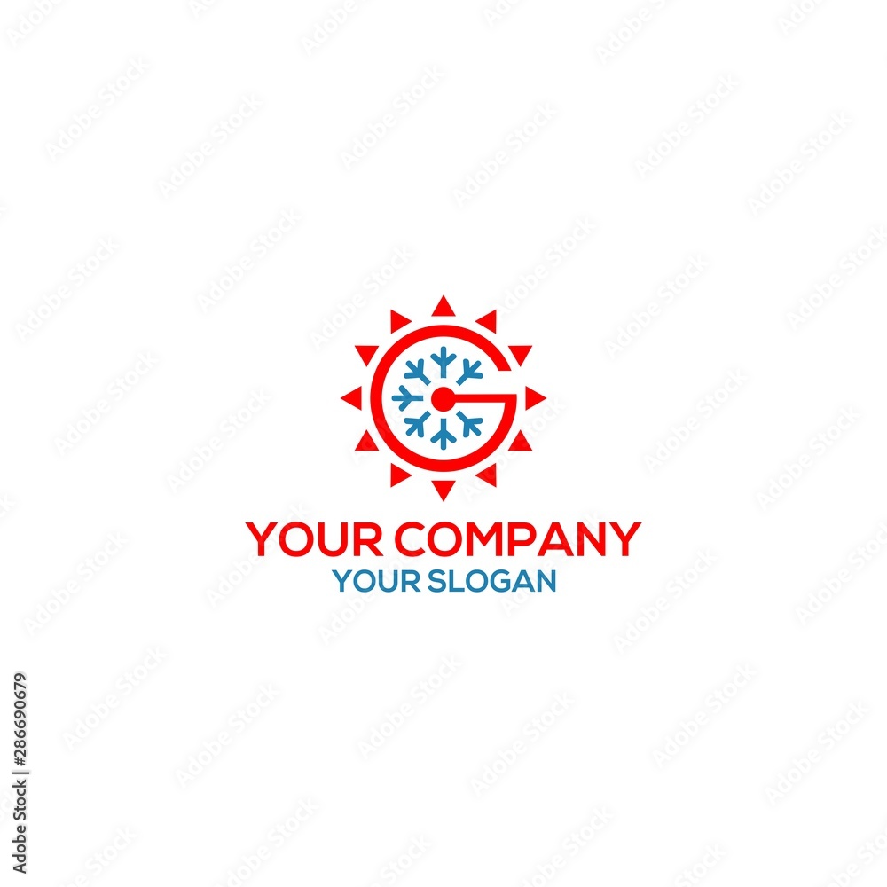G HVAC Logo Design Vector G HVAC Logo Design Vector