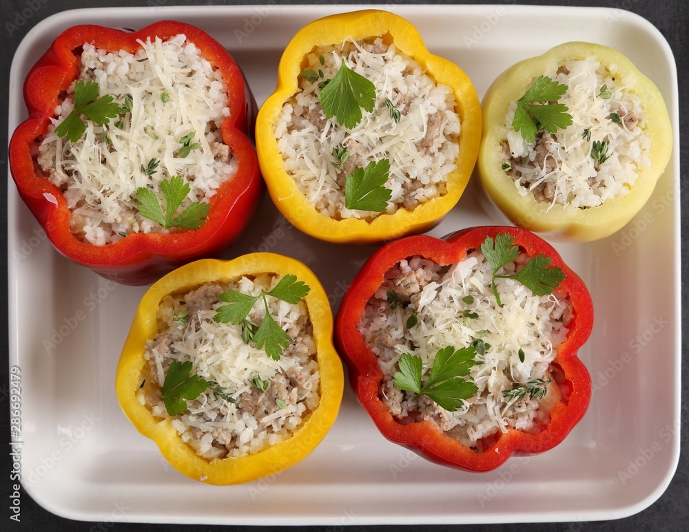 Stuffed peppers.