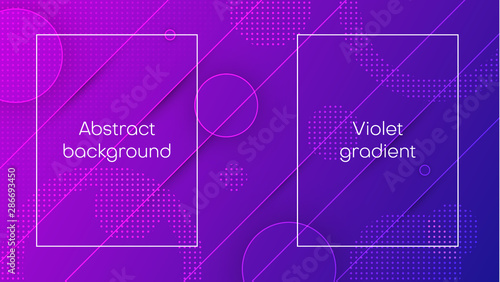 Circles violet gradient background