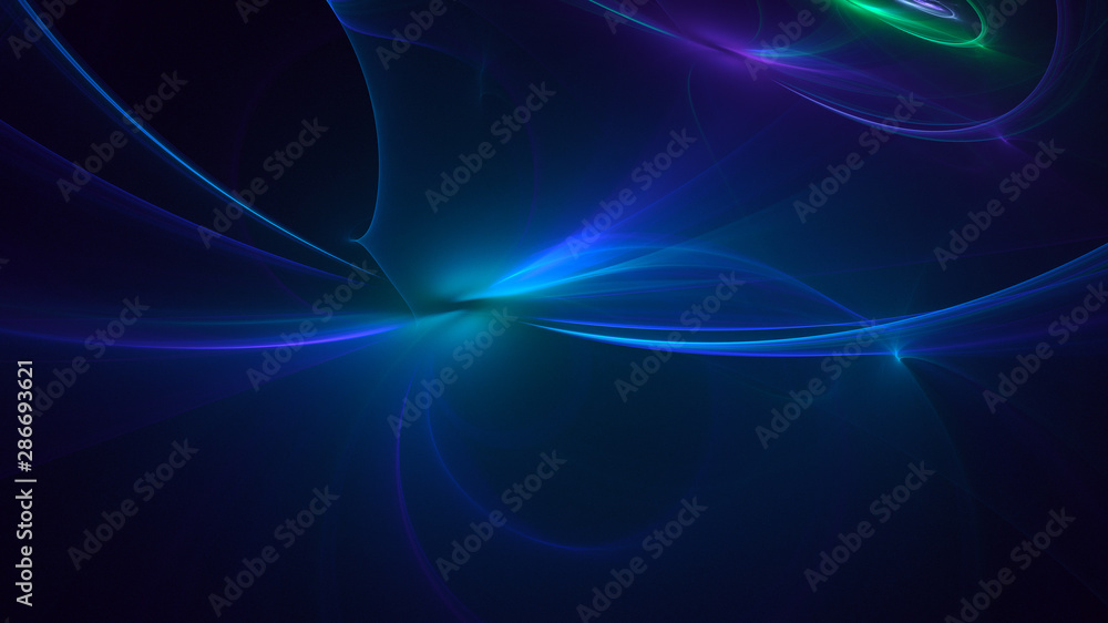 3D rendering multicolored abstract fractal on black background 3D rendering multicolored abstract fractal on black background