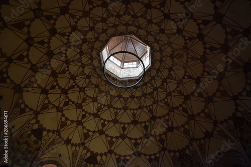 Historical Shahi Hamam (Royal Persian-style bath) Ceiling Constructed in 1635