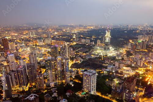Fototapeta Naklejka Na Ścianę i Meble -  Aerial View of Kuala Lumpur