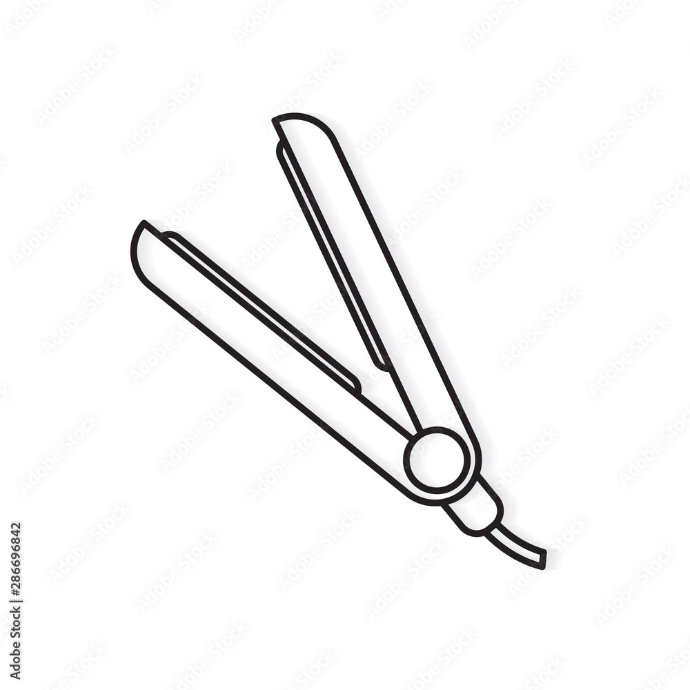 Obraz premium hair straightener icon- vector illustration