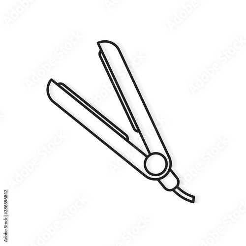 hair straightener icon- vector illustration