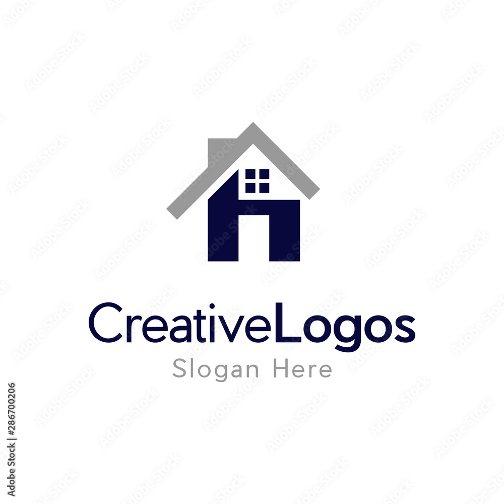 Letter H Home Realty Creative Icon Logo, Initial letter H home house logo design. Vector illustration of H letter home shaped for company. Letter H Home Realty Creative Icon Logo, Initial letter H home house logo design. Vector illustration of H letter home shaped for company.