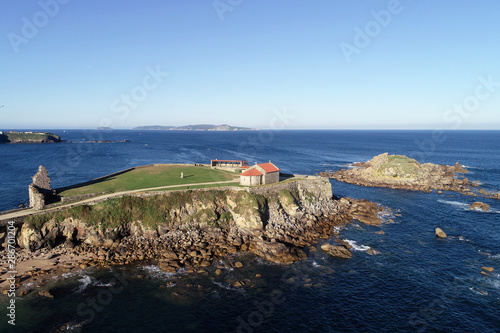 Panoramic of a coastline in the region of Galicia, Spain