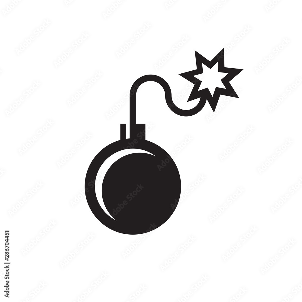 Bomb vector icon design. Dynamite countdown sign. Bomb vector icon design. Dynamite countdown sign.