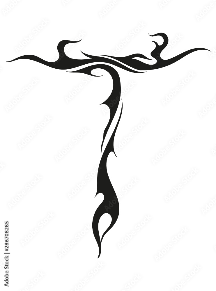 An abstract image of the letter An abstract image of the letter