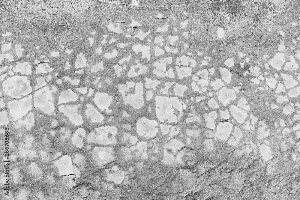 Fototapeta premium crack on the ground white background / abstract white vintage background broken texture