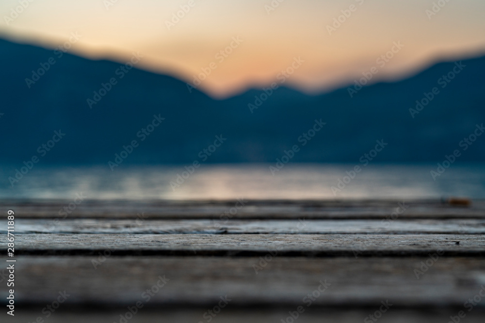 dock in the lake Mockup Background Photo