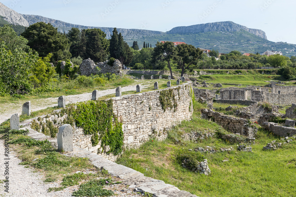 08 Split, Croatia. Roman ruins of Salona at Solin