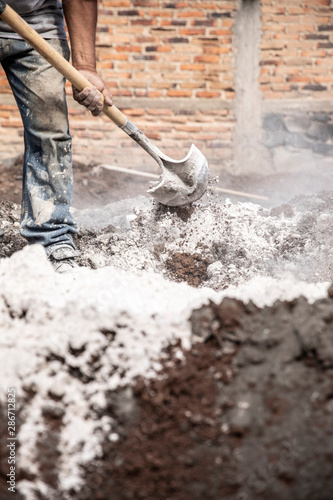 Men working in construction